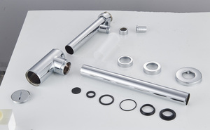 Bán buôn giá rẻ giá Chrome mạ lưu vực drainer ống chất thải chai bẫy g 1 1/4 "Vòng <span class=keywords><strong>Siphon</strong></span> - Product Image 6