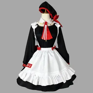 High Quality Wholesale Genshin Impact Anime Cosplay Costume Lolita Maid Dress Halloween Party Noelle Costume