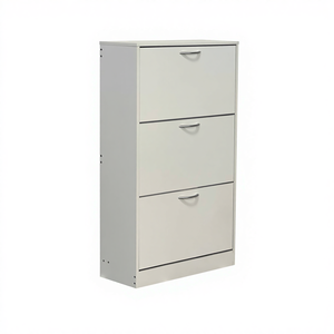 <span class=keywords><strong>Mueble</strong></span> <span class=keywords><strong>Zapatero</strong></span> Estrecho con 3 Cajones Abatibles, Organizador de Zapatos para la Entrada, <span class=keywords><strong>Zapatero</strong></span> Oculto de Madera con Puertas - Product Image 4