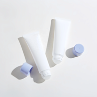 Tube cosmétique en plastique D35mm avec applicateur de massage à bille en plastique PP pour crème dépilatoire, essence et soin anti-transpirant
