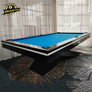 Personnalisable en usine 8ft 9ft ardoise <span class=keywords><strong>Table</strong></span> <span class=keywords><strong>de</strong></span> billard jambe en bois et poche en cuir pour <span class=keywords><strong>tennis</strong></span> <span class=keywords><strong>de</strong></span> <span class=keywords><strong>table</strong></span> et billard billard pour la maison - Product Image 4