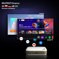 Diseño caliente Wupro/ODM G3 portátil Mini DLP Proyector 600 ANSI lúmenes 2 + 16GB 1080P FHD 3D Smart Ultra Short Throw Proyector