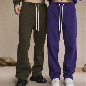 High Quality Pant Sets Joggers Sweat Suit Sets Winter Tracksuits Set for Men Custom Logo Dtg Print Heavyweight Oversized Pants - Product Image 3