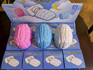 Nuevo Juguete Blandito Gigante en Forma de Cerebro Rosa de Subida Lenta, Suave para Apretar, Estilo Colcha, Antiestrés, Educativo, Regalo para Niños, PVC - Product Image 4