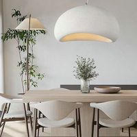 Lustre à vent d'art transfrontalier blanc exclusif LED Dimmable 3000K blanc chaud salon salle à manger Villa éclairage d'escalier