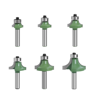 <span class=keywords><strong>Fraise</strong></span> à arrondir les coins de 8 mm, lot de 6, avec roulement, pour le travail du bois, outil de fraisage de haute qualité - Product Image 2