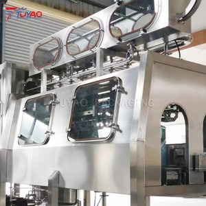 Machine de remplissage automatique d'eau minérale et de boissons 300BPH 20L 5 gallons avec engrenage en acier inoxydable, contrôle PLC, haute précision - Product Image 5