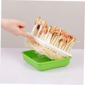 Plateaux de semis en plastique rectangulaires pour usage domestique Récipients de <span class=keywords><strong>culture</strong></span> d'eau pour semer et cultiver des germes de soja d'arachide - Product Image 4