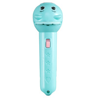 Projecteur de dessins animés pour enfants 2 en 1 Lampe torche de projection Jouet éducatif