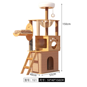 Nuovo Design vendita calda raschietto Mdf albero torre arrampicata gatto albero per grandi gatti torre con graffi - Product Image 3