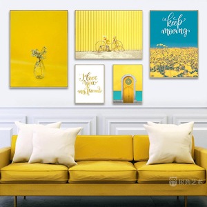Ruicheng usine personnalisé encadré mur Art abstrait <span class=keywords><strong>aquarelle</strong></span> peinture de <span class=keywords><strong>fleurs</strong></span> pour la décoration intérieure en gros - Product Image 4