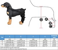 Attelle de genou de jambe arrière de chien réfléchissante pour chiens, jambes postérieures déchirées d'ACL récupèrent le protecteur d'enveloppe de joint de blessure de soutien de chien