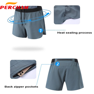 <span class=keywords><strong>Pantaloncini</strong></span> da Corsa <span class=keywords><strong>con</strong></span> Logo Personalizzato Fascia Elastica a Vita Alta Termosaldati <span class=keywords><strong>con</strong></span> <span class=keywords><strong>Tasche</strong></span> e Fodera Interna per Maratona - Product Image 6