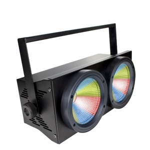 Éclairage d'audience 2 yeux 2X100W blanc chaud/froid Cob <span class=keywords><strong>Peaky</strong></span> <span class=keywords><strong>Blinders</strong></span> 2in1 projecteur de profil Led Cob Par scène Blinder Cob - Product Image 2