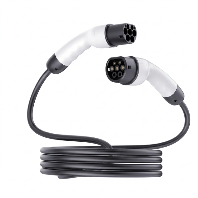OEM Custom Type 2 EV Charging Cable 32A 11kW 22kW IEC 62196 Type2 Male Female Plug Portable Electric Car Charger Cable Wholesale