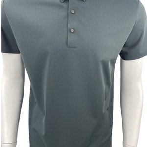 Polo de manga corta con cuello levantado sin costuras de gama alta de talla grande, Polo de golf informal multicolor, camisetas - Product Image 2