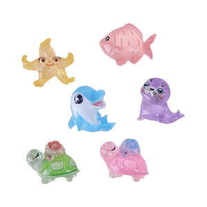 Decorazioni in resina assortite per unghie, telefoni, fiocchi per capelli, slime, cabochon fai da te, con temi oceano, tartaruga, <span class=keywords><strong>stella</strong></span> marina, delfino, religiosi, fatati - Product Image 1