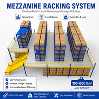 Système de plancher de mezzanine à support de rayonnages, plateforme en acier robuste pour entrepôt