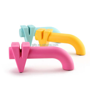Aiguiseur de couteaux rapide 1 étape, marque personnalisée, outil d'affûtage de lame, cuisine professionnelle en acier inoxydable, affûteur de couteaux - Product Image 1