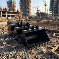 Mini Excavator Alloy Steel Swing Bucket Hydraulic Tilting Bucket 1.2 Ton Garansi 1 Tahun Layanan OEM