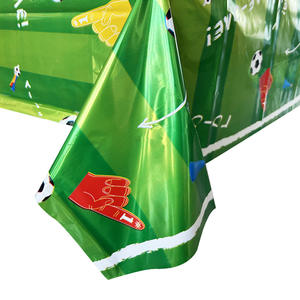Mantel de Plástico al por Mayor con Diseño de Fútbol para Fiestas Deportivas, Decoración de Cumpleaños para Niños, Suministros con Temática Deportiva - Product Image 4