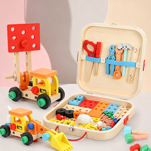 Juego <span class=keywords><strong>de</strong></span> <span class=keywords><strong>Herramientas</strong></span> <span class=keywords><strong>de</strong></span> Madera Educativo para Niños <span class=keywords><strong>de</strong></span> 2 a 7 Años, 52 Piezas, Juguete para Niños y Niñas, Juego <span class=keywords><strong>de</strong></span> Construcción Interactivo para Padres e Hijos - Product Image 2