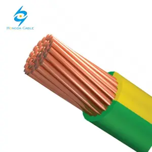 PVC معزول غير مغمد واحد الأسلاك النحاسية الأساسية 1.5mm2 2.5mm2 4mm2 6mm2