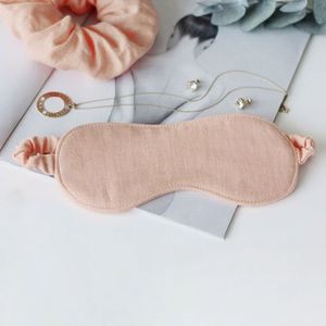 Wholesale Custom Solid Color Elastic Band Light Weight Pure Linen Blindfold Eye <b>Sleep</b> <b>Mask</b> for Travel Daily Rest - Product Image 4