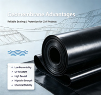 Geomembrana de HDPE, Revestimiento Impermeable, Ahorra Costos en Proyectos, Reduce Fugas y Pérdidas, Bajo Mantenimiento, para Vertederos y Minería