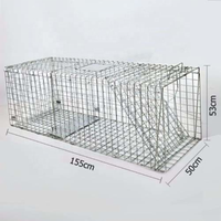Cage métallique pliable en mailles, abri pour chat, Rat, lapin, renard, écureuil, piège à animaux