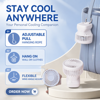 Nouveau ventilateur électrique multifonctionnel portable, personnalisé, rechargeable par USB, à porter autour du cou, pour l'extérieur, mini, pour l'été