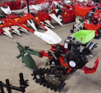Micro-tracteurs à chenilles doubles à moteur diesel refroidi par air 8HP/178F, cultivateur agricole, outil de jardin, mini-motoculteur, machine de culture du sol