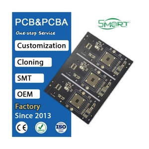 Điện tử thông minh mạ Vàng enig <span class=keywords><strong>BGA</strong></span> Trở kháng đen mặt nạ hàn in bảng mạch 94v0 <span class=keywords><strong>4</strong></span> lớp <span class=keywords><strong>PCB</strong></span> - Product Image 1