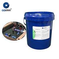 Composé de scellement électronique noir à deux composants, résine époxy, durcisseur, scellant pour circuits imprimés, composé de scellement thermique 5:1