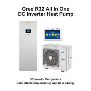 Pompe à chaleur air-eau à fréquence variable homologuée CE pour R32, alimentée par l'énergie solaire et le gaz, classe A d'efficacité énergétique, usage commercial - Product Image 4