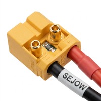SEJOW XT90 Anti-Spark-Stecker 90A Sicherer Hot-Connect ESC-Schutz RC 6S LiPo Hochleistungs-Silikon OEM