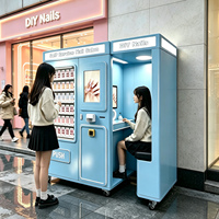 Machine distributrice automatique de faux ongles DIY sans surveillance pour salon de manucure tout-en-un