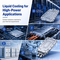 Plaque de refroidissement liquide personnalisée en aluminium pour serveur IA, GPU, CPU et électronique de puissance