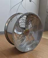 Ventilateurs de circulation d'air axiaux électriques à roulement à billes, à pales en alliage d'aluminium, de type suspendu, pour serres industrielles