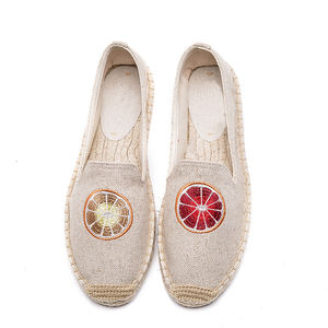 Tirecin — <span class=keywords><strong>Espadrilles</strong></span> brodées de Fruits pour Femmes et hommes, chaussures décontractées, <span class=keywords><strong>Espadrilles</strong></span> - Product Image 4