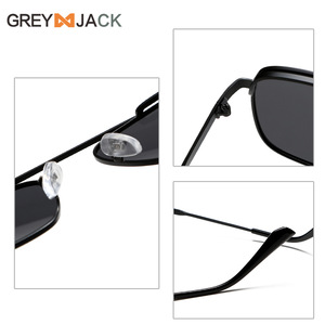 Lunettes de soleil polarisées unisexes Greyjack, monture en métal, verres TAC noirs, protection UV400 pour la pêche et la conduite - Product Image 4