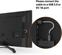 Câble USB Micro USB CableCreation 24 AWG en aluminium tressé triple blindage, chargeur rapide, câble court, garantie 24 mois pour Android TV