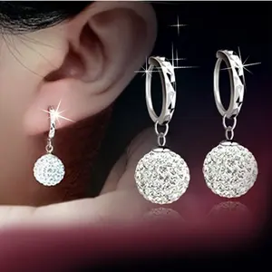 2024 gioielli affascinanti adorabili pieni di orecchini con strass di Shambhala 925 orecchini Shambala Huggie in argento Sterling