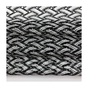 Vendite calde in <span class=keywords><strong>bianco</strong></span> e nero trasversale con foro netto 100% elasticizzato in poliestere tinto in filo jacquard tessuto a maglia per abbigliamento - Product Image 1
