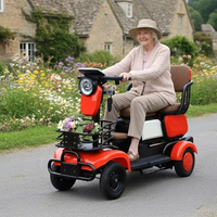 Quadricycle électrique décontracté Holladay pour les personnes âgées, scooter de mobilité domestique, navette compacte pour personnes âgées, scooter électrique urbain