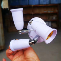 3/4/5 Tête Universelle E27 à E27 Splitter Base de Lampe Rotation à 180 Degrés Tube LED Ampoule Extension Support de Lampe