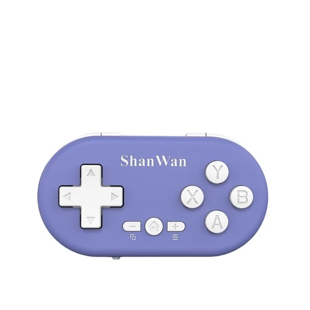 Mini Wireless for Bluetooth Game Controller Portable Multi-Platform Connectivity Vibration Motor Wheel Steering Mobile