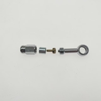 Kit de raccords banjo OEM sur mesure en acier chromé pour connecteur de tuyau de frein de moto et VTT, pour assemblage de ligne hydraulique