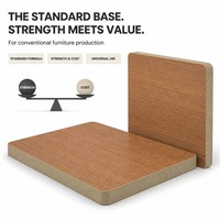 Panneau de fibres à densité moyenne (MDF) en mélamine résistant à l'humidité, panneau de fibres écologique pour armoires et meubles