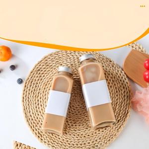 <span class=keywords><strong>Bottiglia</strong></span> in Vetro Quadrata Francese Trasparente <span class=keywords><strong>da</strong></span> 6oz 8oz 10oz 12oz 16oz 180ml 250ml 300ml 350ml 500ml per Succhi di Frutta con Tappo a Vite - Product Image 3